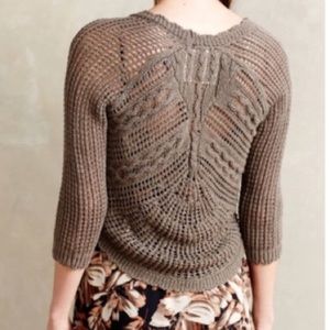 Anthro Angel of the North Crochet Cardigan